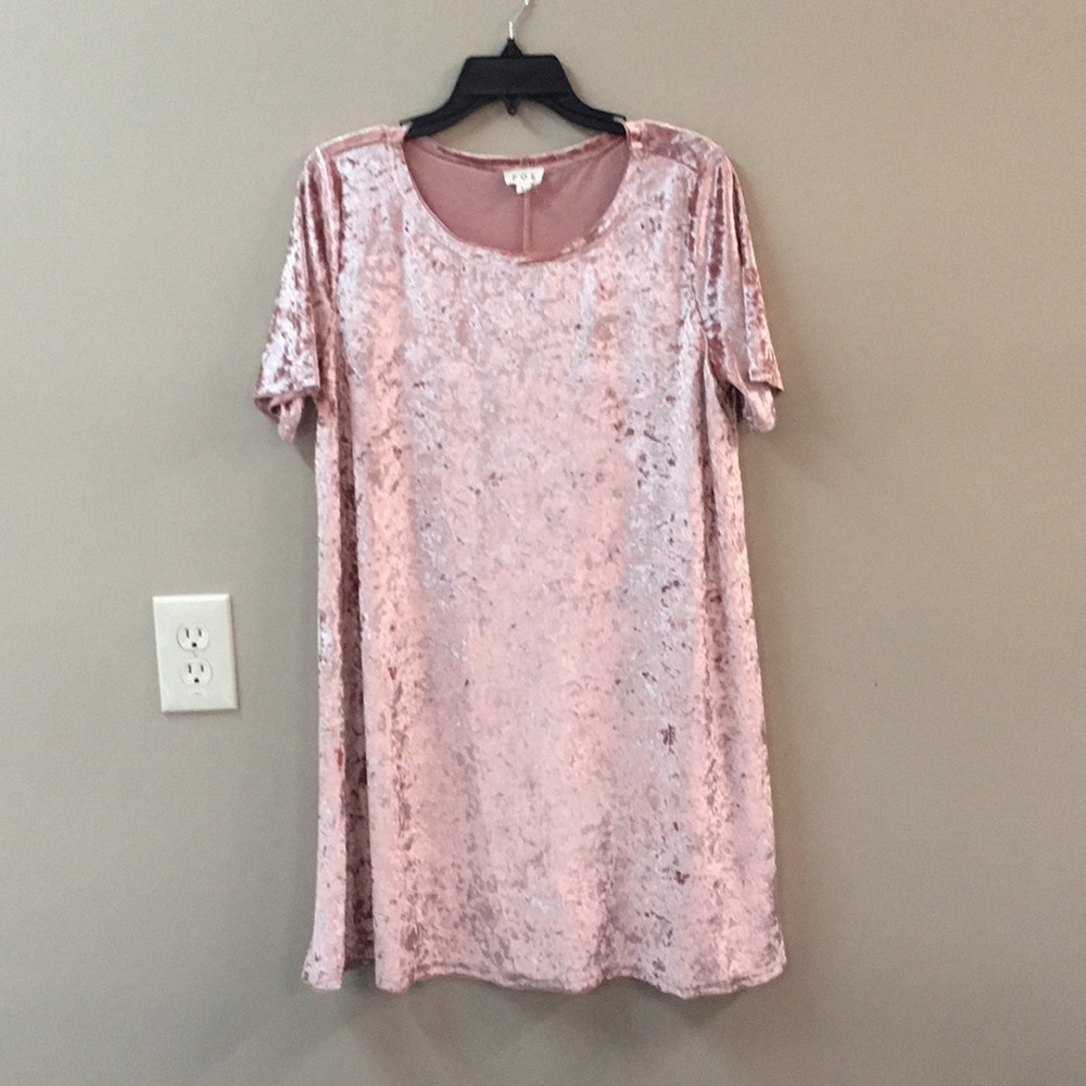 POL Pink Velvet dress large